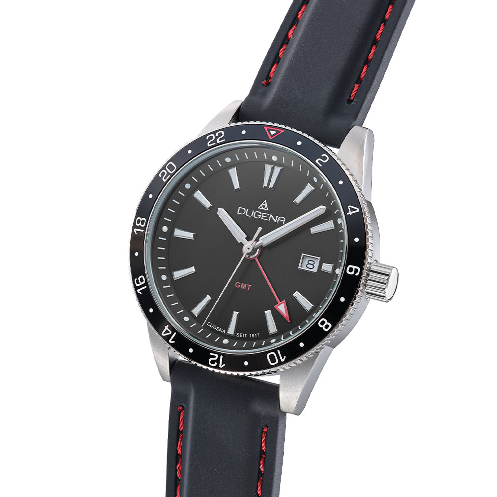 GMT Schwarz Silikonband